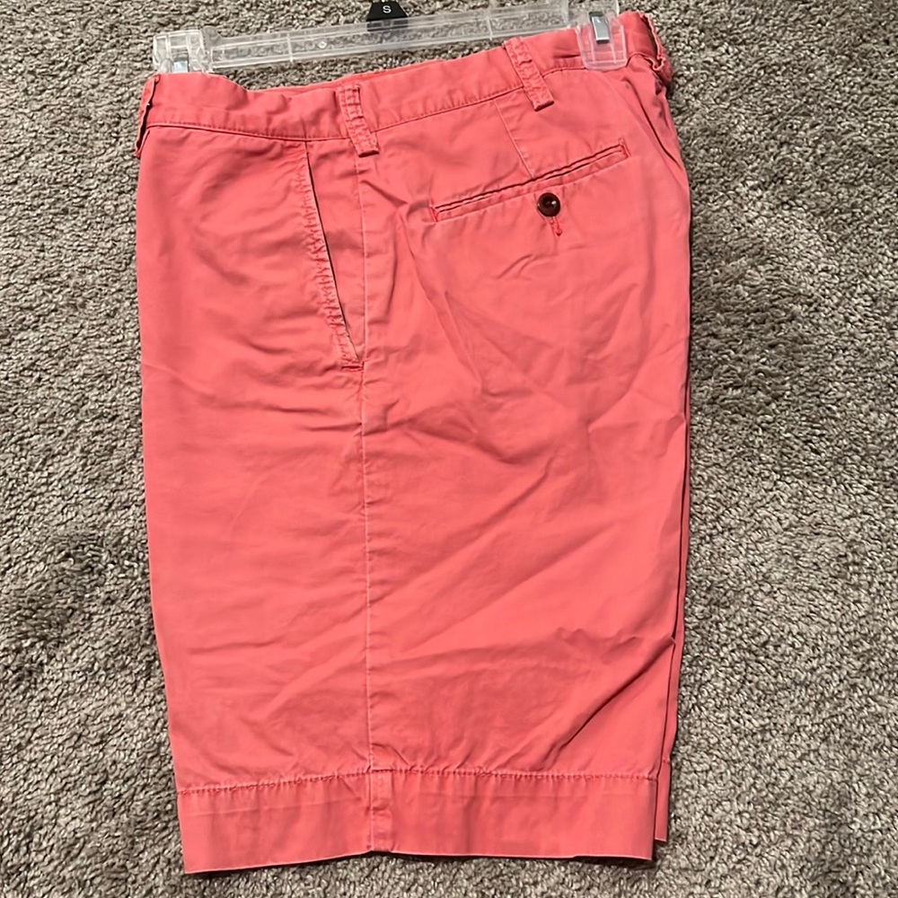 Red polo shorts